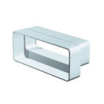 Megaduct Adapter, Rectangular 220×90 to Rectangular 204x60mm