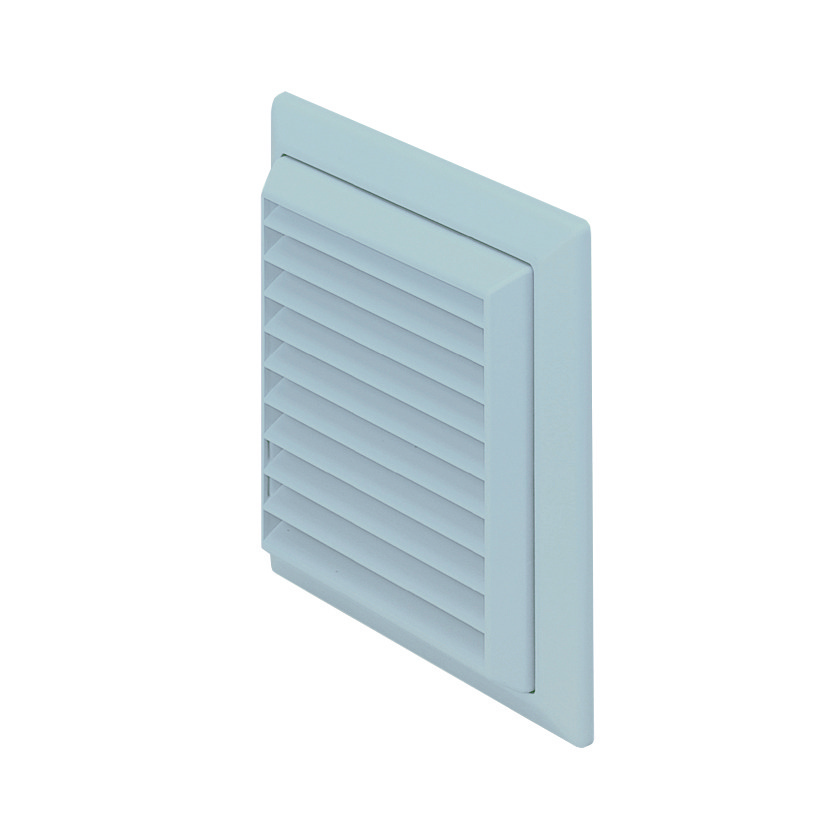 Rigid Duct Outlet Louvered Grille 100mm Grey