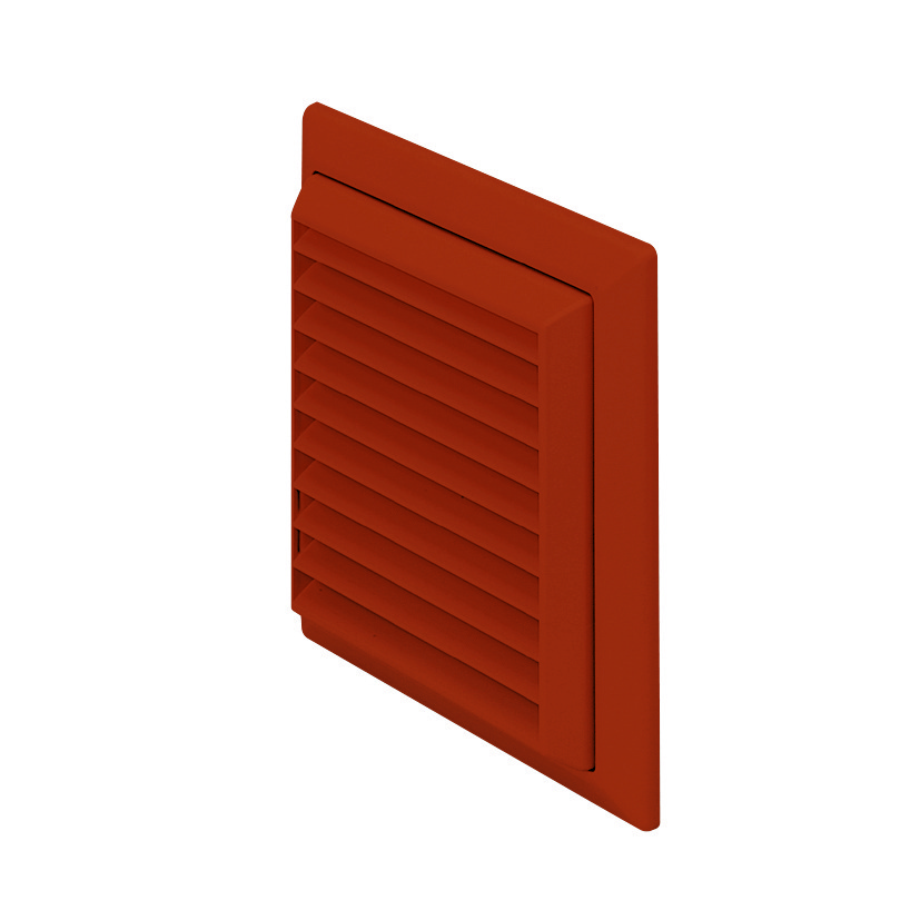 Rigid Duct Outlet Louvered Grille Terracotta