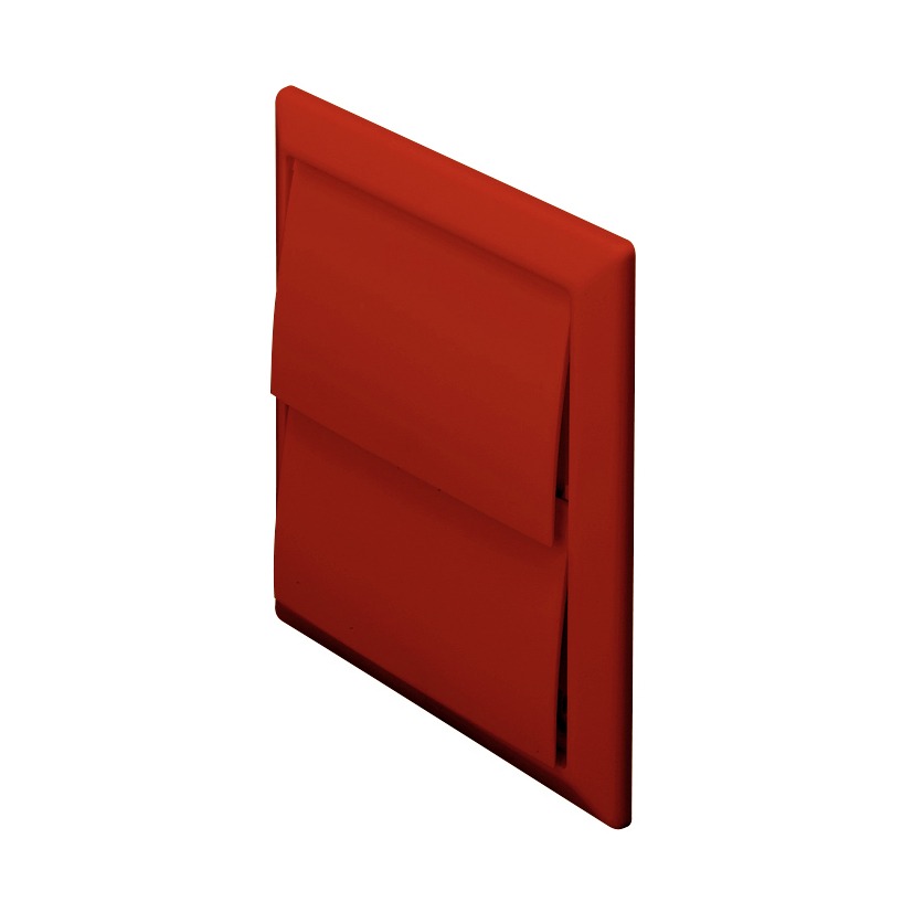 Rigid Duct Outlet with Gravity Flaps 150mm Terracotta