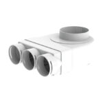 Adapt Ø125mm Plenum 3xØ75mm Radial Sockets