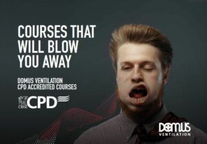 Continuous Professional Development advert - person with mouth being blown by wind